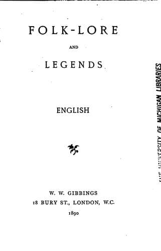 Folk-Lore and Legends: English