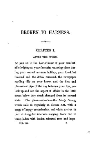 Broken to Harness: A Story of English Domestic Life