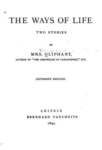The Ways of Life: Two Stories