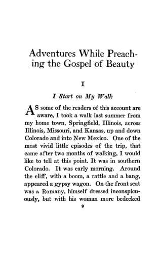 Adventures While Preaching the Gospel of Beauty