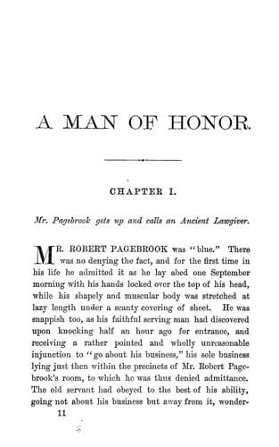 A Man of Honor