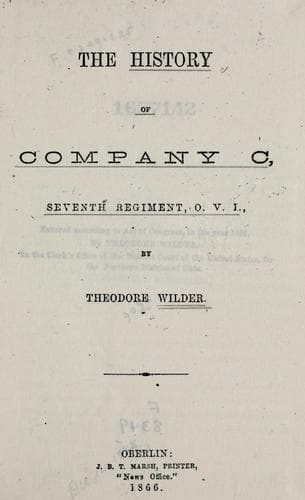 The history of Company C, Seventh Regiment, O.V.I