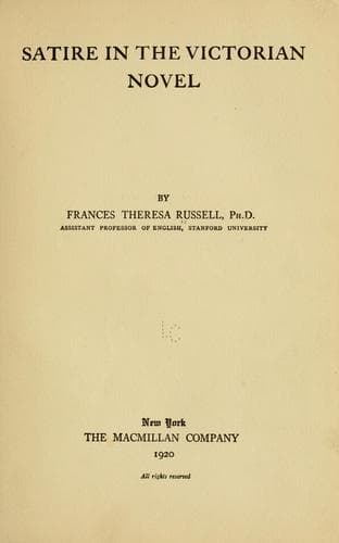 Satire in the Victorian novel