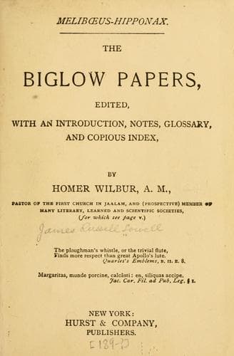 The Biglow Papers
