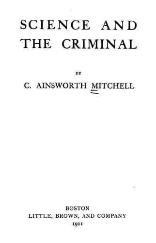 Science and the Criminal
