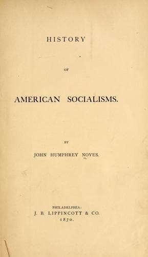 History of American Socialisms