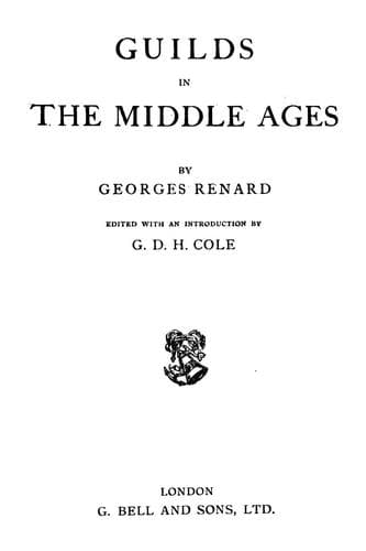 Guilds in the Middle Ages
