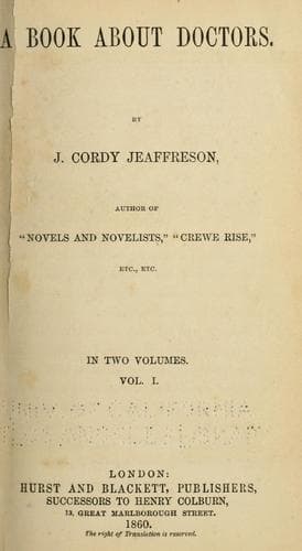 A Book About Doctors