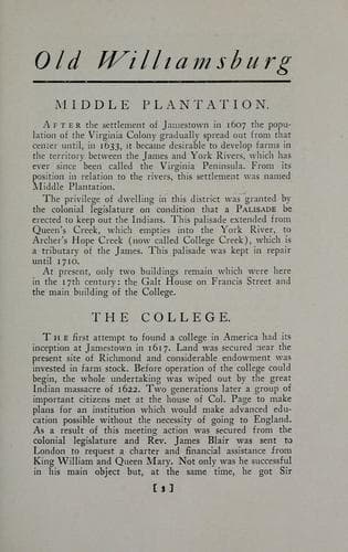 Guide Book to Williamsburg Old and New