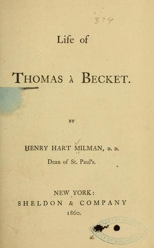 Life of Thomas à Becket