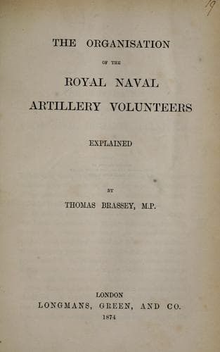 The Organisation of the Royal Naval Artillery Volunteers Explained