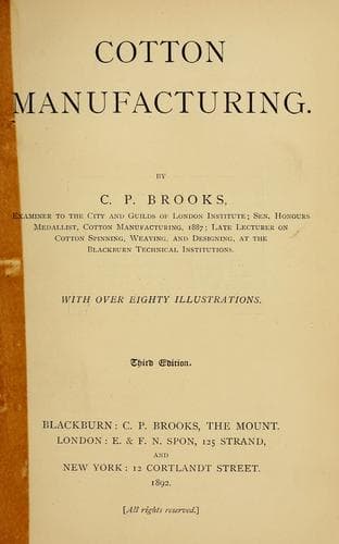 Cotton Manufacturing