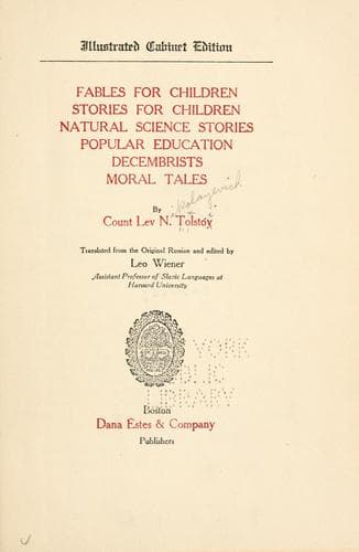 Fables for Children, Stories for Children, Natural Science Stories, Popular Education, Decembrists, Moral Tales
