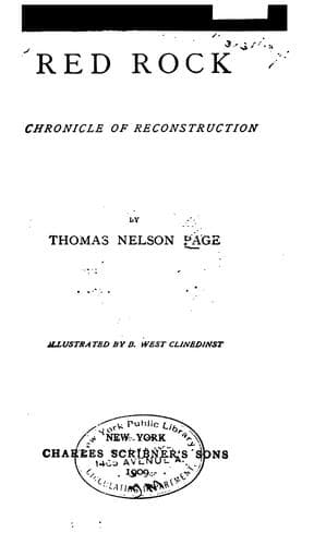 Red Rock: A Chronicle of Reconstruction