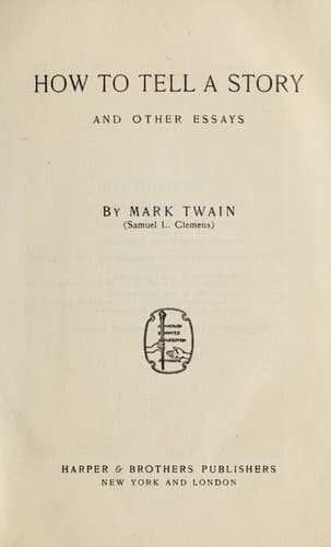 How to Tell a Story, and Other Essays