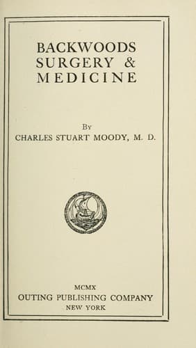Backwoods Surgery & Medicine