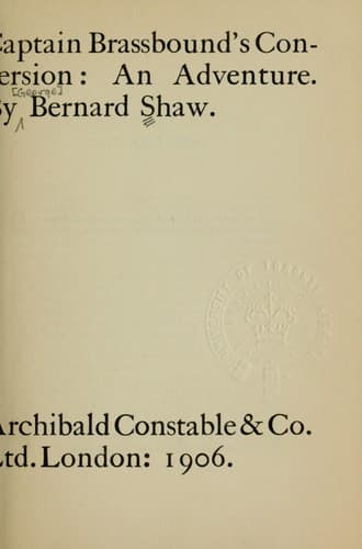 Captain Brassbound's Conversion