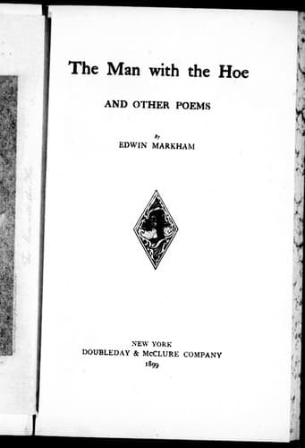 The man with the hoe, and other poems