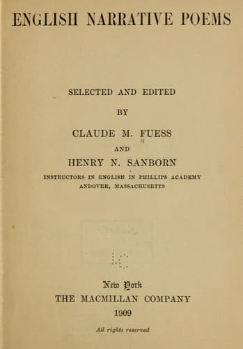 English Narrative Poems