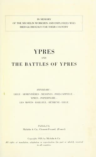 Ypres and the Battles of Ypres
