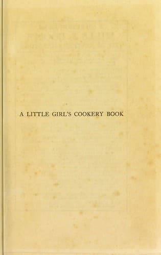 A little girl's cookery book