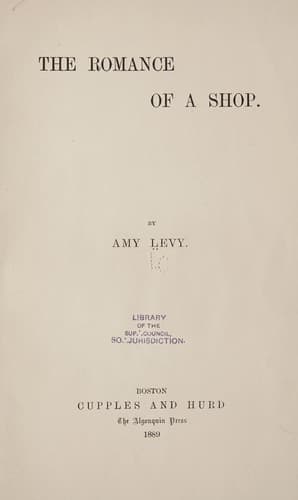 The Romance of a Shop