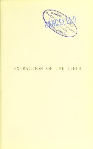 Extraction of the Teeth