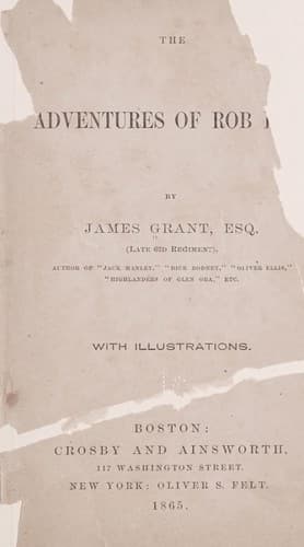 The adventures of Rob Roy
