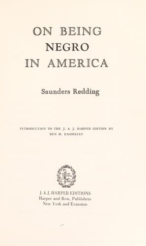 On Being Negro in America