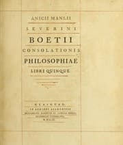 Chaucer's Translation of Boethius's "De Consolatione Philosophiae"