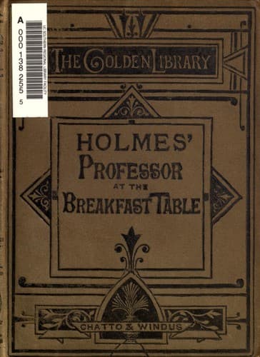 The Professor at the Breakfast-Table