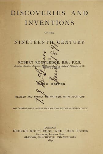 Discoveries and Inventions of the Nineteenth Century