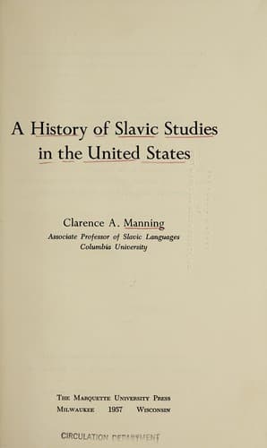 A history of Slavic studies in the United States
