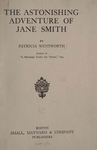 The Astonishing Adventure of Jane Smith