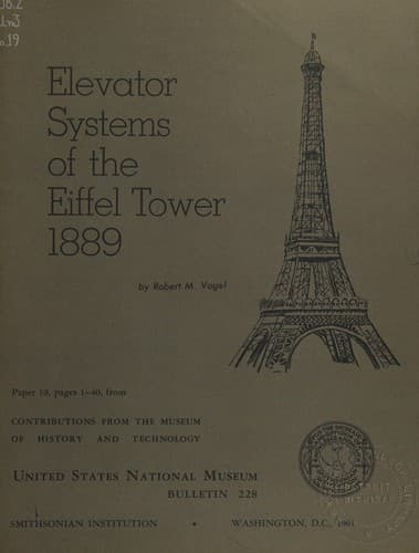 Elevator Systems of the Eiffel Tower, 1889