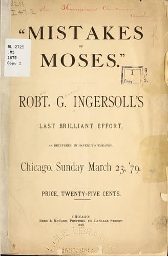Mistakes of Moses