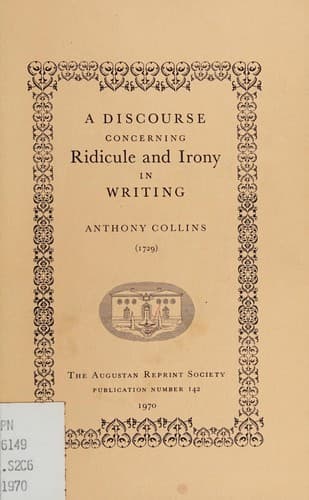 A discourse concerning ridicule and irony in writing (1729)