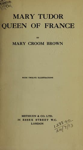 Mary Tudor, Queen of France