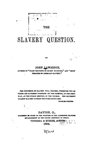 The Slavery Question