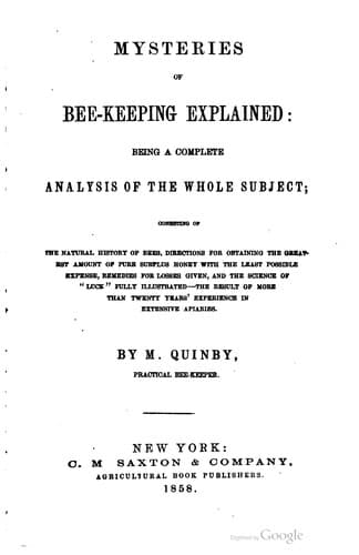 Mysteries of Bee-keeping Explained