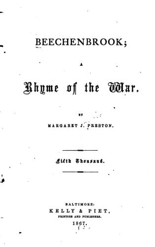 Beechenbrook: A Rhyme of the War