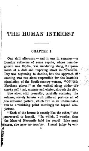 The Human Interest: A Study in Incompatibilities