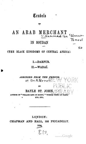 Travels of an Arab merchant in Soudan (the Black Kingdoms of Central Africa)