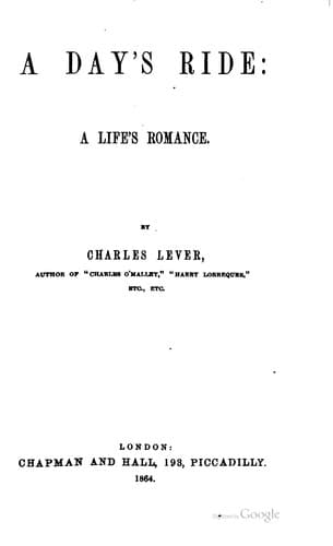 A Day's Ride: A Life's Romance