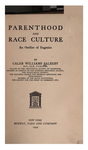 Parenthood and Race Culture: An Outline of Eugenics