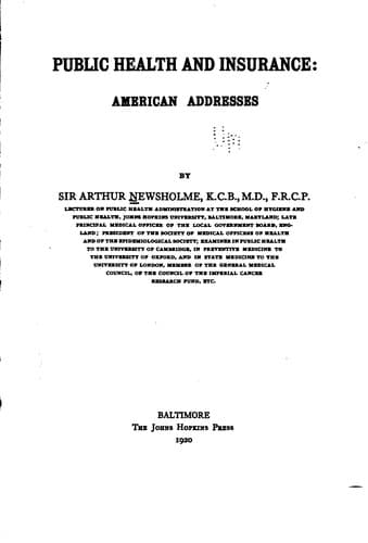 Public health and insurance: American addresses