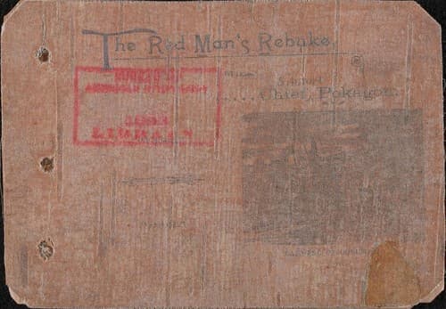 The Red Man's Rebuke