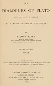 The dialogues of Plato in five volumes, Vol. 2 (of 5) : $b Translated into English with analyses and introductions