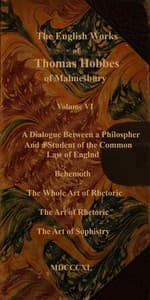 The English works of Thomas Hobbes of Malmesbury, Volume 06 (of 11)