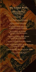 The English works of Thomas Hobbes of Malmesbury, Volume 07 (of 11)